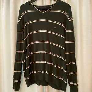 Men's Signature Striped V-Neck Sweater